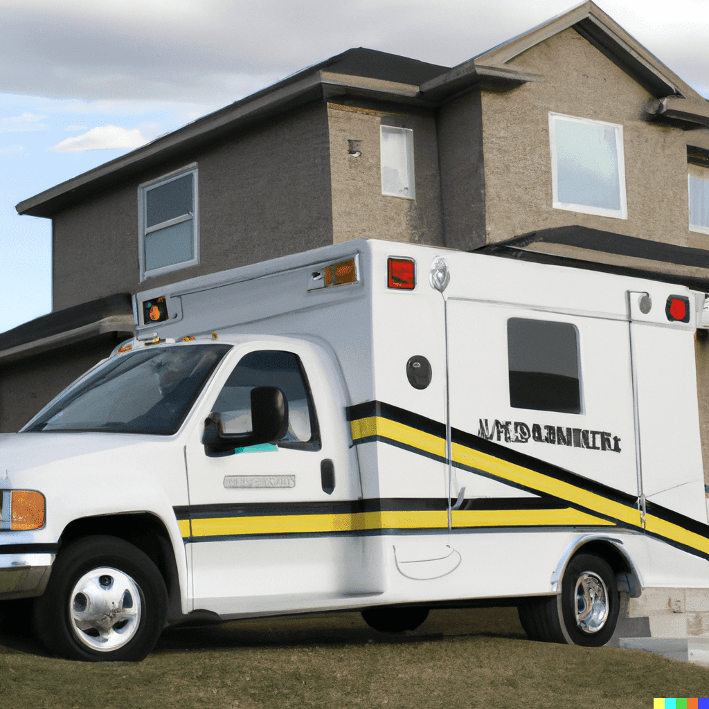 can an ambulance take you home from the hospital