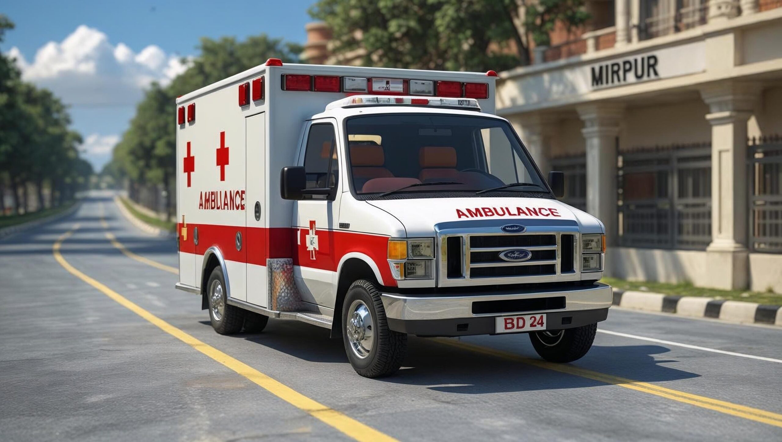 Ai image ambulance Mirpur